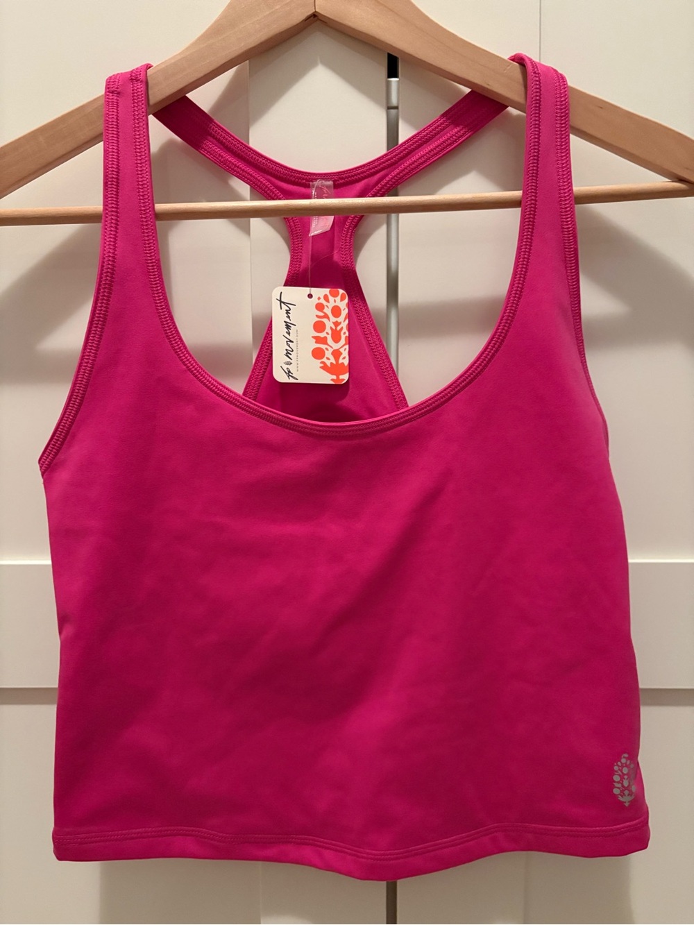 FP Movement by Free People Hot Pink Racerback Crop Tank